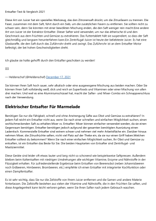 Was sind Saftpressen Testsieger ?  2020