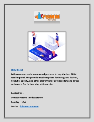 SMM Panel | Followersmm.com