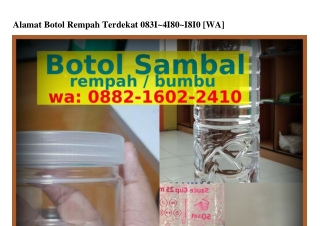 Alamat Botol Rempah Terdekat 08ᣮl.Կl80.l8l0[WA]