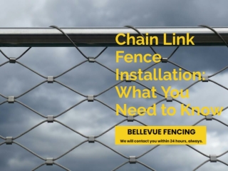 Chain Link Fence Installation: What You Need to Know