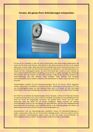 Fenster, die genau Ihren Anforderungen entsprechen-converted