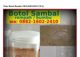 Toko Botol Bumbu Ô8З1-418Ô-181Ô(whatsApp)