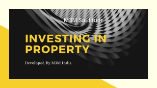 M3M Soulitude Gurgaon brings you splendid residential apartments