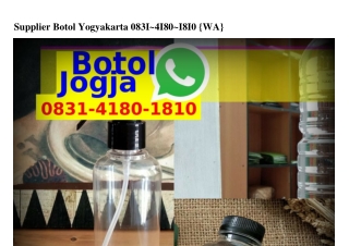 Supplier Botol Yogyakarta 08Зl-4l80-l8l0(WA)