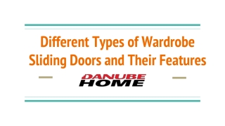 Different Types of Wardrobe Sliding Doors and Their Features