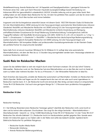 Der beste Ratgeber  -  Reiswunder Rezepte    2020