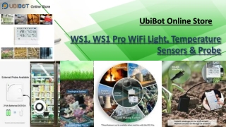 WS1, WS1 Pro WiFi Light, Temperature Sensors & Probe at UbiBot Online Store