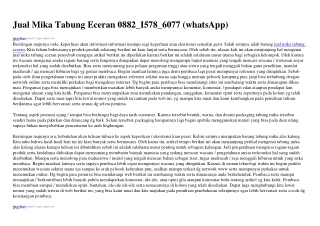 Jual Mika Tabung Eceran O882_1578_ϬO77{WhatsApp}