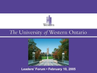 Leaders’ Forum • February 10, 2005