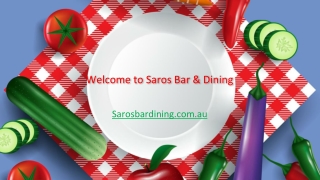 Restaurant Moonee Ponds | Saros Bar & Dining