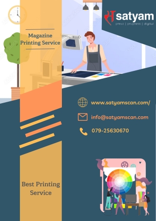 Magazine printing service