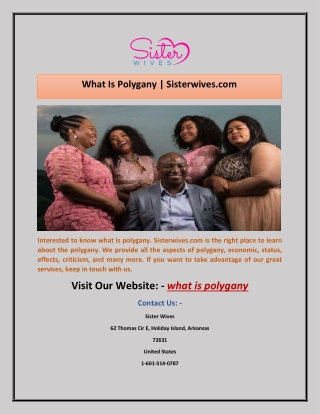 What Is Polygany | Sisterwives.com