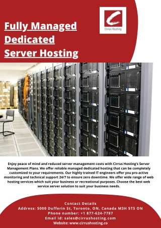 Fully Managed Dedicated Server Hosting