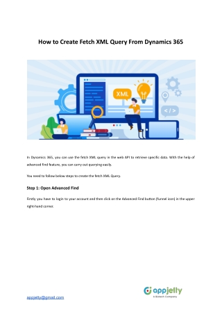 How to Create Fetch XML Query From Dynamics 365