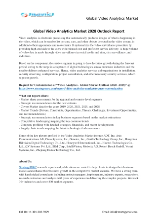 Video Analytics Market Forecasts to 2028