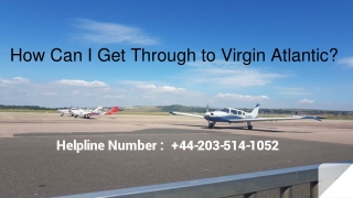 How Can I Get Through to Virgin Atlantic?