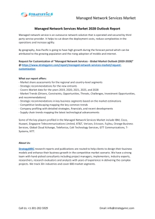 Managed Network Services Market Forecasts to 2028