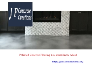 Polished Concrete Flooring You must Know About