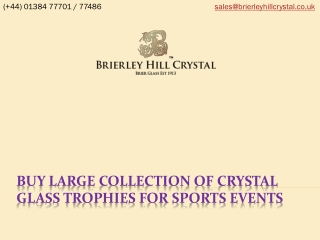 Buy Large Collection of Crystal Glass Trophies For Sports Events