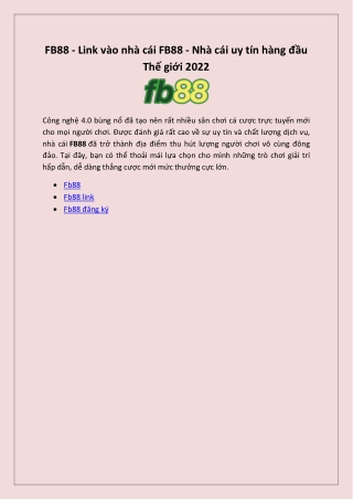 Fb88 link