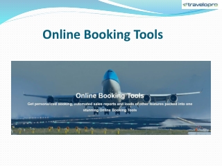 Online Booking Tools