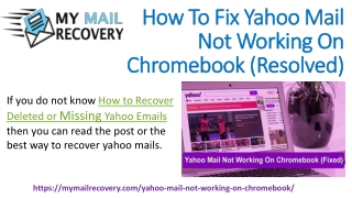 How To Fix Yahoo Mail Not Working On Chromebook