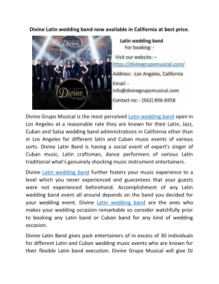 Latin wedding band