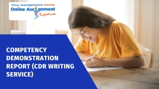 Competency Demonstration Report (CDR Writing Service)