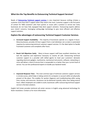 Technical Support and IT Helpdesk Support Outsourcing Services-converted