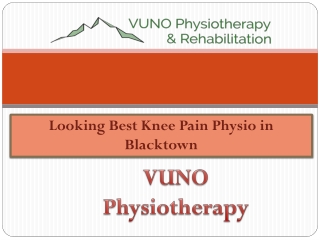 Looking Best Knee Pain Physio in Blacktown