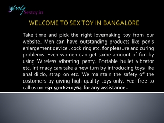 Sex Toys In Bangalore - Mysextoy