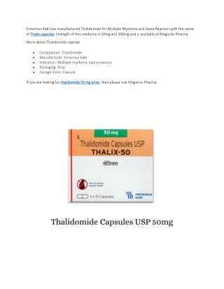 thalidomide 50 mg price