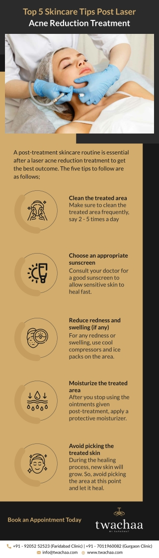 Top 5 Skincare Tips Post Laser Acne Reduction Treatment