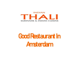 Good Restaurant In Amsterdam | Indian Thali