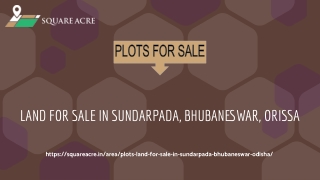 Land for sale in Sundarpada, Bhubaneswar | Orissa | (720-564-8119)