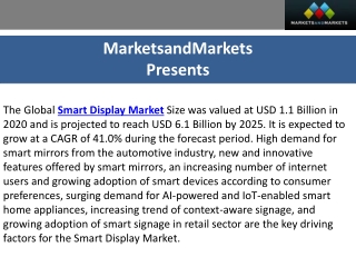 Smart Display Market See Huge Growth in Coming Years