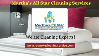 Martha's 5-Star Cleaning Services