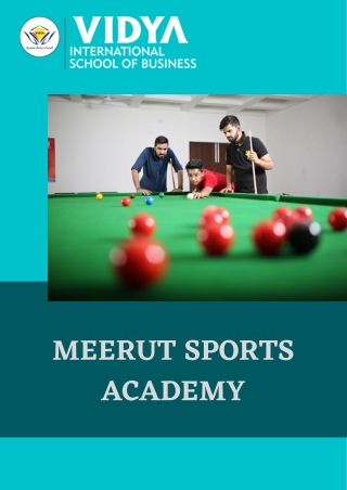 Sports Academy in Meerut | Sports Academy Nearby