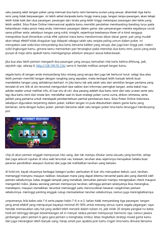 Update Situs Poker Online Uang Asli Tingkatkan Wawasan Anda