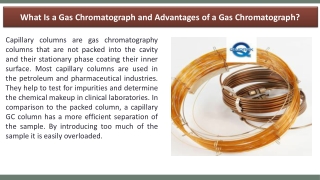 What Is a Gas Chromatograph and Advantages of a Gas Chromatograph