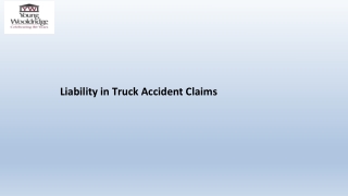 Liability in Truck Accident Claims