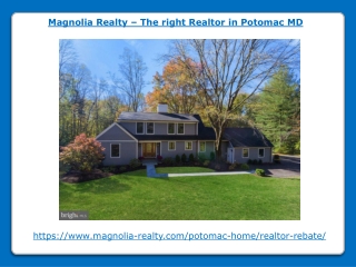Magnolia Realty - The right Realtor in Potomac MD