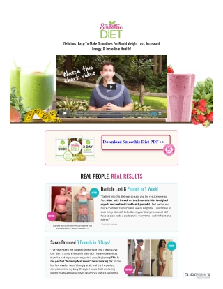 Smoothie Diet PDF eBook Book Free Download