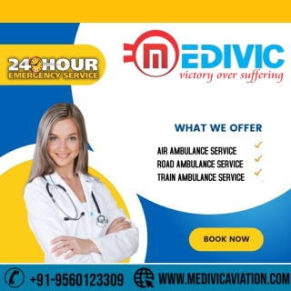 Avail Anytime Best Air Ambulance Services in Jodhpur by Medivic Aviation