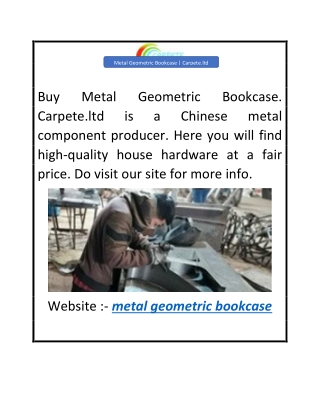 Metal Geometric Bookcase  Carpete.ltd