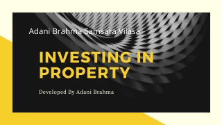 Check Out the Beautiful Homes at Adani Brahma Samsara Vilasa in Gurgaon