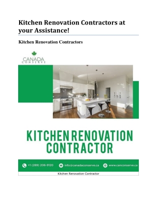 Kitchen Renovation Contractors for a better-looking Kitchen