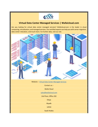 Virtual Data Center Managed Services | Wafaicloud.com