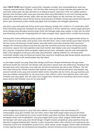 Situs Sah 303royal - Slot 303 Situs Nuke Gaming Slot Terbaik Indonesia Serta Ter