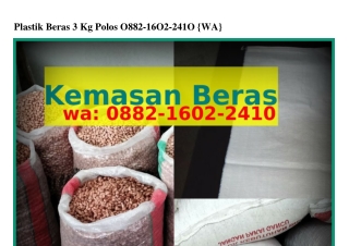 Plastik Beras 3 Kg Polos Ö88ᒿ.l6Öᒿ.ᒿㄐlÖ[WA]